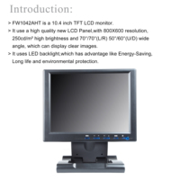 Moniteur LCD portable FEELWORLD FW1042AHT 10,4 pouces 4:3 pour projets DIY Raspberry Pi, service de personnalisation de logo