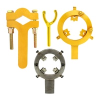 Llave universal para cilindros hidráulicos de excavadora, herramienta de mantenimiento ajustable para desmontar pistones y sellos de aceite
