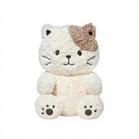 Peluche mignonne chat et bouledogue de montagne de Berne, coussin de sommeil, poupée, cadeau d'anniversaire, polyester, coton PP