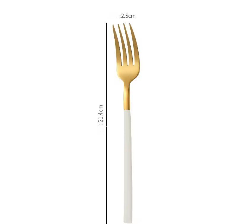 Or avec fourchette blanche