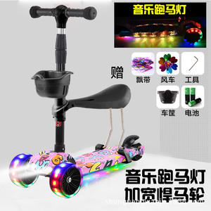 Trottinette Enfant 3-en-<span class=keywords><strong>1</strong></span> Musicale en Gros, Voiture Jouet pour Enfants, Trottinette Bébé, Trottinette d'Extérieur pour Enfants - Product Image 4