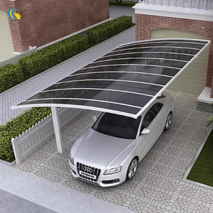Le système de garage extérieur étanche et résistant au soleil peut être personnalisé. L'auvent de garage extérieur en métal et aluminium est utilisé pour le stationnement - Product Image 5