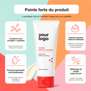 Limpiador Facial para Todo Tipo de Piel, con Péptidos, Colágeno y Exosomas, para Piel Seca, Áspera y Sensible, Limpieza Profunda, Hidratante y Suavizante - Product Image 2