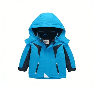 Nouvelle <span class=keywords><strong>veste</strong></span> d‘hiver chaude pour garçon – Capuchon, épaisse et doublée en polaire - Product Image 2