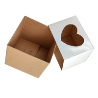 Boîte-cadeau de bougie pliable en papier d'art kraft personnalisé avec inserts emballage de pot de bougie simple avec fenêtre