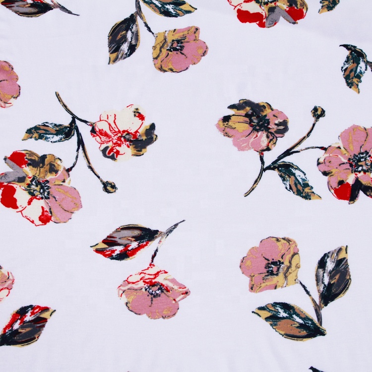 Новая модная Джерси с цветочным узором, рубашка из вискозы с принтом siro из спандекса