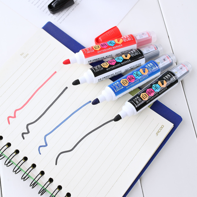New Wholesale Customized Dry Fast Marker Ink Refillable Low Odor Whiteboard Marker Pen for School Office