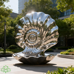 Escultura Moderna de Acero Inoxidable Pulido con Diseño Artístico Soldado Senzhao para Exteriores - Product Image 3