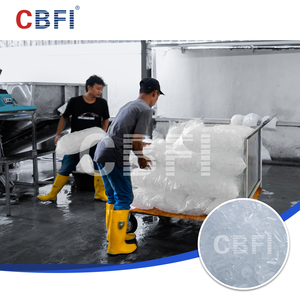 Mesin Pembuat Es Batang Komersial Kelas Makanan 30000kg/hari dengan Motor PLC, Pompa & Gear - Product Image 6