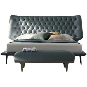2025 Design italiano di fascia alta Villa camera da <span class=keywords><strong>letto</strong></span> grande testiera <span class=keywords><strong>letto</strong></span> con bottoni King Size set da camera da <span class=keywords><strong>letto</strong></span> realizzati con copertina in velluto - Product Image 4