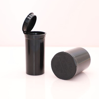5DR 13DR petit récipient Portable noir et transparent de capsules de pilules médicales bouteille à presser en plastique résistant aux enfants