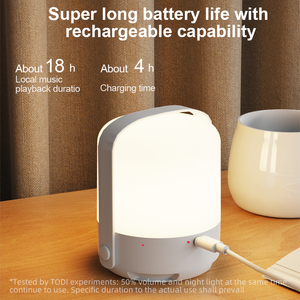 Tốt Nhất Xách Tay Đèn Bàn Mới Đến Bé Tiếng Ồn Trắng Âm Thanh Máy Với Bộ Đếm Thời Gian (30/60/90S) <span class=keywords><strong>LED</strong></span> Đèn Ban Đêm Cho Phòng Ngủ Phòng Sử Dụng - Product Image 4