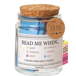 Fabricante transfronterizo, venta al por mayor, botella de oración de Navidad, papel colorido, tarro de buena suerte, decoraciones para fiestas, Año Nuevo - Product Image 3