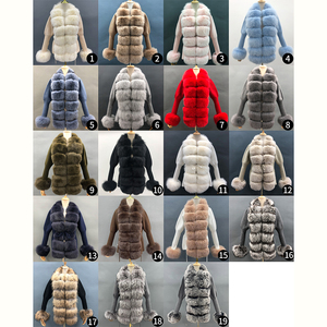 Cappotto maglione lavorato a maglia primavera autunno donna <span class=keywords><strong>Cardigan</strong></span> in lana Cashmere <span class=keywords><strong>con</strong></span> collo in <span class=keywords><strong>pelliccia</strong></span> di volpe - Product Image 6