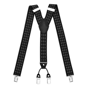 Uomini Pantaloni Elastici Y di Figura Maschile Vintage Pantaloni <span class=keywords><strong>Bretelle</strong></span> Dei Pantaloni Camicia Cinghia di <span class=keywords><strong>Bretelle</strong></span> Clip di 4 - Product Image 1