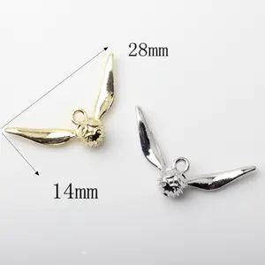 Best Quality Owl Wings Shape DIY Handmade Jewelry Earrings Bracelet Necklace Accessories Small Pendant
