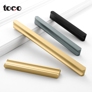 TOCO Hidden Kitchen Cabinet Handle Design Brushed Stainless Steel d <strong>Brass</strong> Wardrobe Handle Bedroom Furniture <strong>Drawer</strong> Handles <strong>Pulls</strong> - Product Image 4