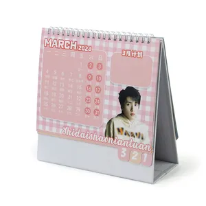 China Supplier Custom Color Printing High Quality Low Price Wooden Desk Calendar