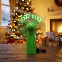 Mini Ventilador Eléctrico Portátil LED con Mensaje Personalizado, Diseño Moderno, Impresión en Serigrafía, Pantalla LED Programable