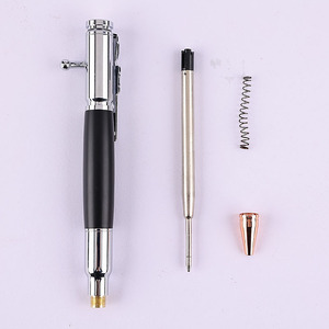 SHULI, nuevos Kits de bolígrafo de latón de barra sólida, barril de madera, Clip de Rifle personalizado, llave inglesa en forma de pistola, bolígrafo de madera, bolígrafo de acción, revólver - Product Image 5