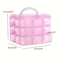 Nouvelle arrivée AHAYA : Boîte rectangulaire vide, à porter à la main, pour la création de bijoux DIY, petit porte-accessoires, kit de fabrication