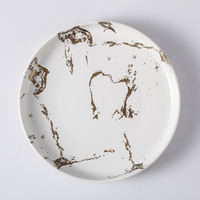 Service de Table en céramique de qualité, vaisselle de luxe en porcelaine, assiettes en or, assiettes de Restaurant, service de Table