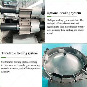 Máquina Automática para Envolver Caramelos Pequeños de <span class=keywords><strong>Chocolate</strong></span>, Máquina para Envolver Piruletas, Máquina para Empaquetar Mini Caramelos - Product Image 5