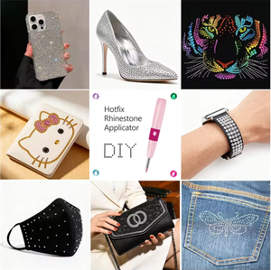 أداة فن الأحجار الكريمة الماسية مع بطارية 4000 مللي أمبير و3 مستويات تسخين، قلم تطبيق الأحجار اللامعة بالحرارة، بيع مباشر من المصنع - Product Image 6