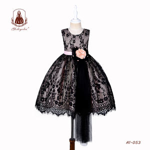 Del partito di estate della ragazza boutique di abbigliamento vestiti netti ragazza di disegno <span class=keywords><strong>nero</strong></span> del <span class=keywords><strong>vestito</strong></span> dalla principessa - Product Image 1