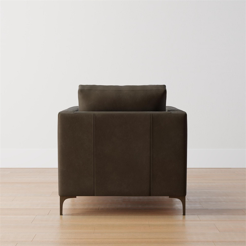 Luxury Furniture Living Room Armchair Hand Antiqued Jake Leather Armchair