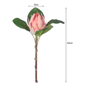 Oh Arts Venta caliente Artificial Protea Venta al por mayor Flores de plástico Queen Protea para Navidad Boda Home Party Decor - Product Image 5