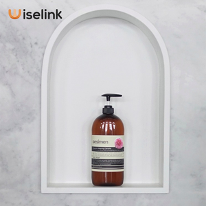 Wiselink-estantería de ducha de mármol cultivada, accesorios de baño, nicho - Product Image 4