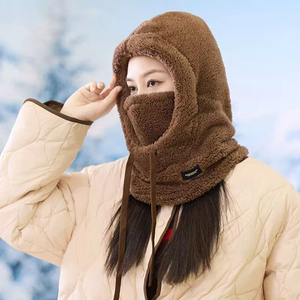 Cagoule thermique coupe-vent en polaire réglable pour ski, moto et cyclisme, masque intégral d'hiver - Product Image 5
