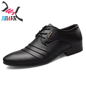 Zapatos Formales de Negocios para Hombre, de PU, Color Sólido, Punta Puntiaguda, con Cordones, Transpirables, con Suela de Goma Resistente, para Boda - Product Image 5