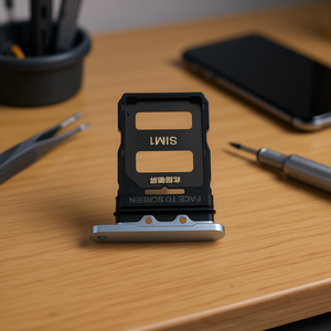 Vassoio porta SIM Dual Cut blu per Xiaomi Mi 11, parte di ricambio da inserire tra schermo e telaio - Product Image 3