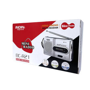 Portable AM/FM Dual-band Radio Compact <b>Pocket</b> Receiver with Telescopic Antenna Built-in Speaker for Elderly Home Use - Product Image 1