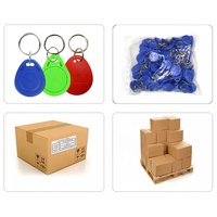 Regrabable grabable 125KHz 13,56 MHz impermeable Rfid etiquetas llavero T5577 EM4305 NFC Tag213 216 tarjeta NFC llavero ID Token Keyfobs