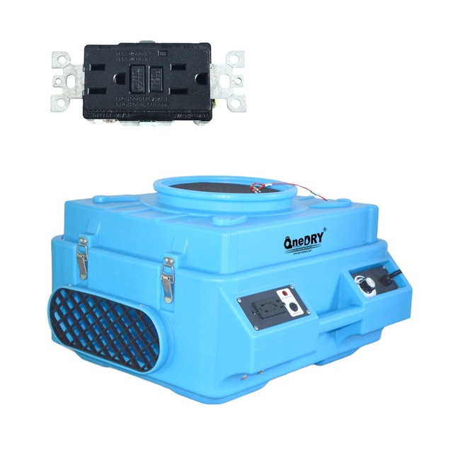 Onedry Industrial 800Cfm GFCI Air Purification System HEPA Air Purifier Wet Scrubbers Machine for Pollution Cleaning