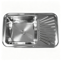 Évier encastré moderne en acier inoxydable SUS 304, grand évier double cuve pour cuisine, style ferme, à poser sous plan, petit évier de présentation