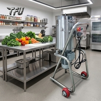 Hachoir-mélangeur électrique commercial industriel en cuivre et acier inoxydable de 32 L pour fruits et légumes