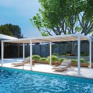 Pavillon en alliage d'aluminium cour extérieure villa cour pavillon en aluminium véranda extérieure pavillon paysager en plein air personnalisé - Product Image 4