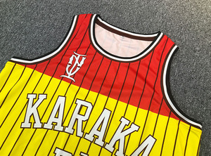 Maillot de basket-ball unisexe personnalisé à séchage rapide, col rond, respirant, 100% polyester, vêtements de sport, imprimé en couleur, transfert par sublimation - Product Image 4