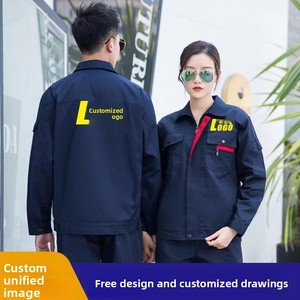 Ensemble de vêtements de <span class=keywords><strong>travail</strong></span> en coton à manches longues pour hommes, printemps-automne, épaissi, résistant à l'usure, pour atelier de réparation automobile, combinaison de protection du <span class=keywords><strong>travail</strong></span> - Product Image 4