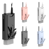 SIHAGE 8-en-1 Kit de nettoyage de téléphone multifonction Portable ensemble de brosses à poussière pour écran ordinateur portable écouteur clavier
