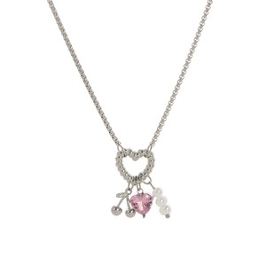 New Trendy Fashion Customize Diy Zircon Necklace <b>Cute</b> <b>Bear</b> Flower Stainless Steel Pendant Necklace Jewelry Wholesale for Women - Product Image 2