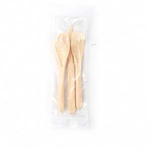 Ensemble de couverts de voyage portables et durables en plastique avec étui – Idéal pour le camping, les pique-niques, les barbecues en extérieur et les voyages en voiture - Product Image 3