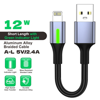 Câble de téléphone portable USB Type-C tressé de 0,25 m/0,5 m, compatible CarPlay, à charge rapide, vente en gros d'usine, tendance