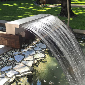 Piscine <span class=keywords><strong>rectangulaire</strong></span> LED pour <span class=keywords><strong>jardin</strong></span>, <span class=keywords><strong>bassin</strong></span> extérieur, cascade à bord infini en acrylique transparent pour piscine, spa, mur, table - Product Image 3