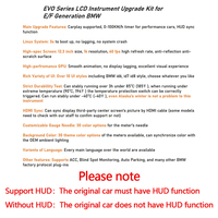 Écran LCD 12,3 pouces, tableau de bord numérique, compteur de vitesse pour BMW Série 3 F30 F31 F34 M3 F80, Carplay, prend en charge le HUD, Plug and Play