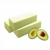 Savon Solide Artisanal Éclaircissant aux Herbes, Base de Savon à l'Avocat, Savon Artisanal à l'Avocat Procédé à Froid, Savon Hydratant Visage aux Herbes